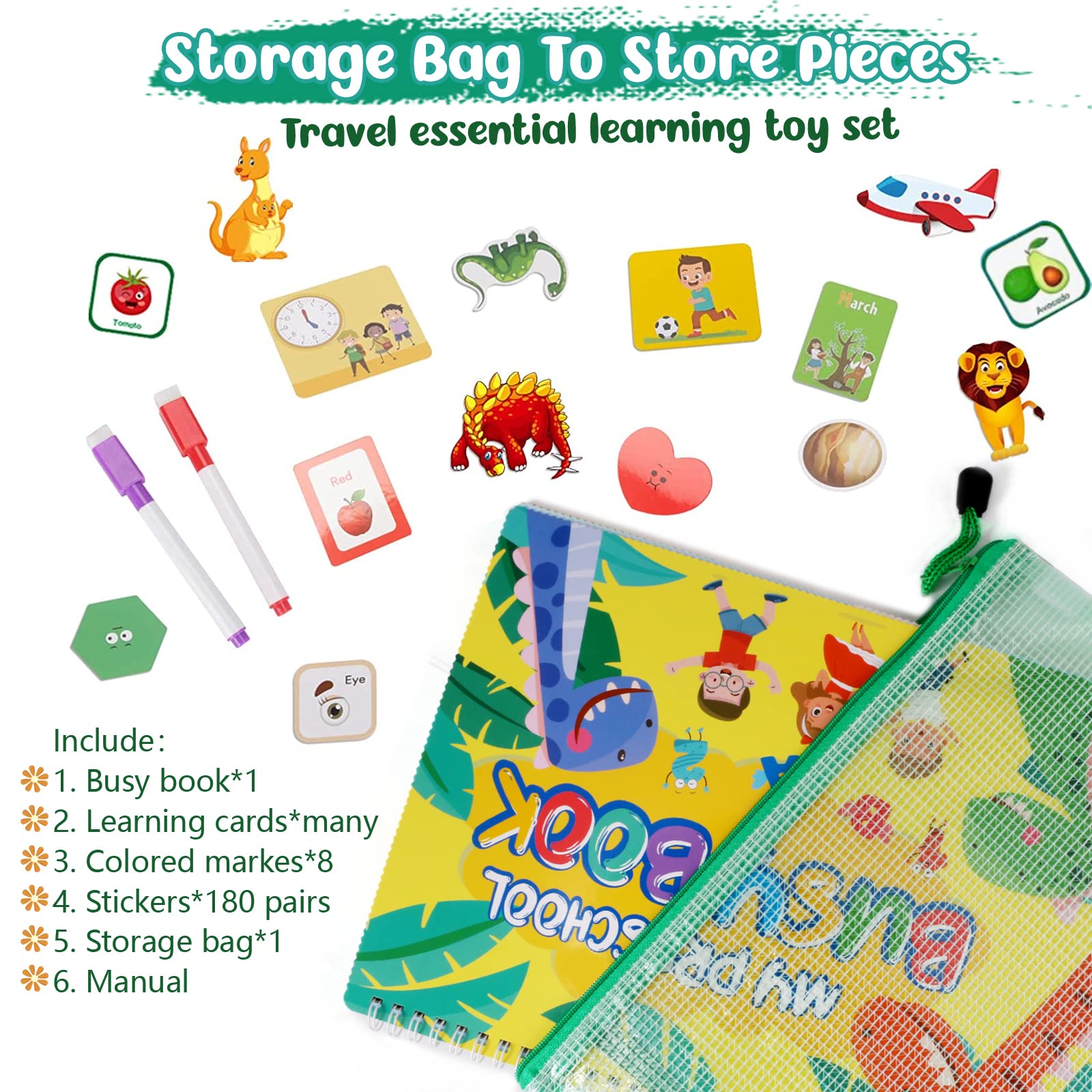 TFS TOP FANS Busy Book storage bag for easy organization and portability.
