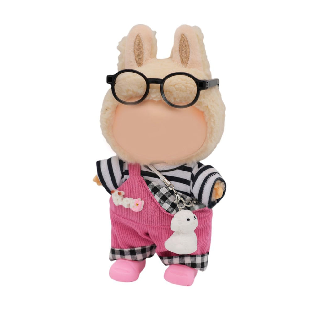 TFSUCCE rose red romper on a 17cm doll for stylish display and imaginative play