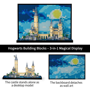 TG BLOCKS Micro Brick display on shelf enhances room decor.