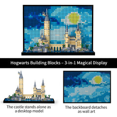TG BLOCKS Micro Brick display on shelf enhances room decor.