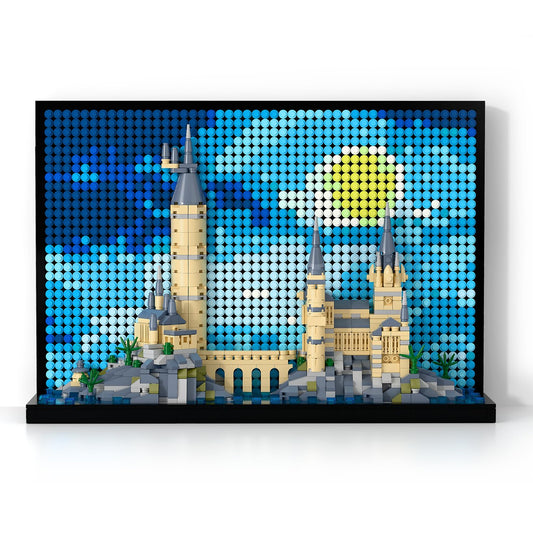 TG BLOCKS Micro Brick Wall Art Starry Night with vibrant wall display.