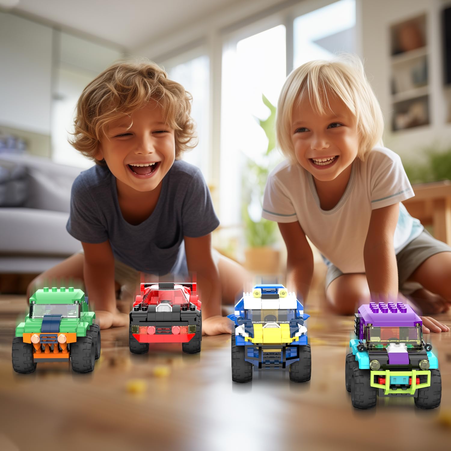 TG BLOCKS party-gift-ready monster trucks inspire joyful play at birthdays and gatherings.