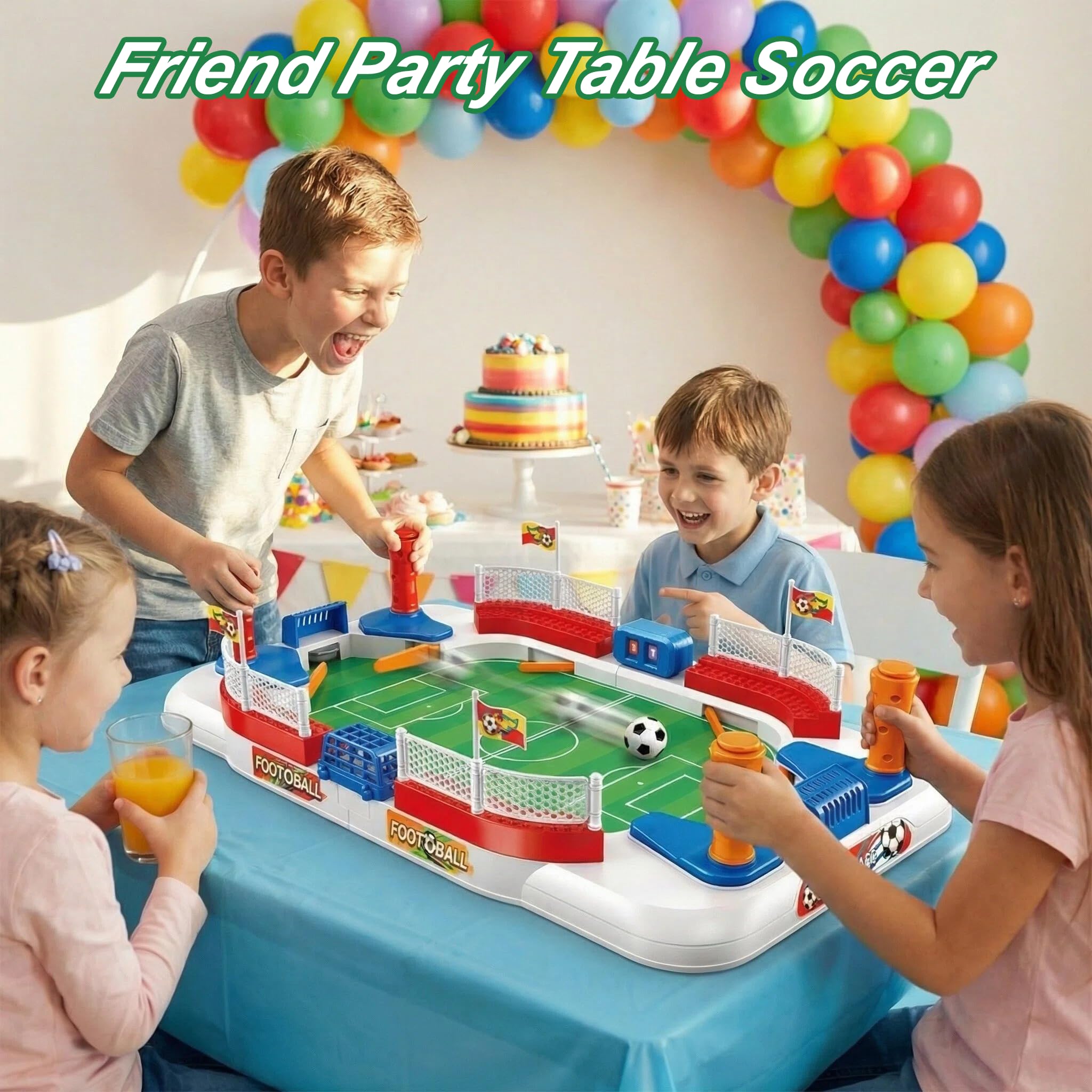 TGHIJKK foosball table built with durable ABS material for lasting play sessions.