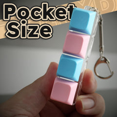 TGIFXD keyboard fidget portable size: lipstick-size companion you can carry.