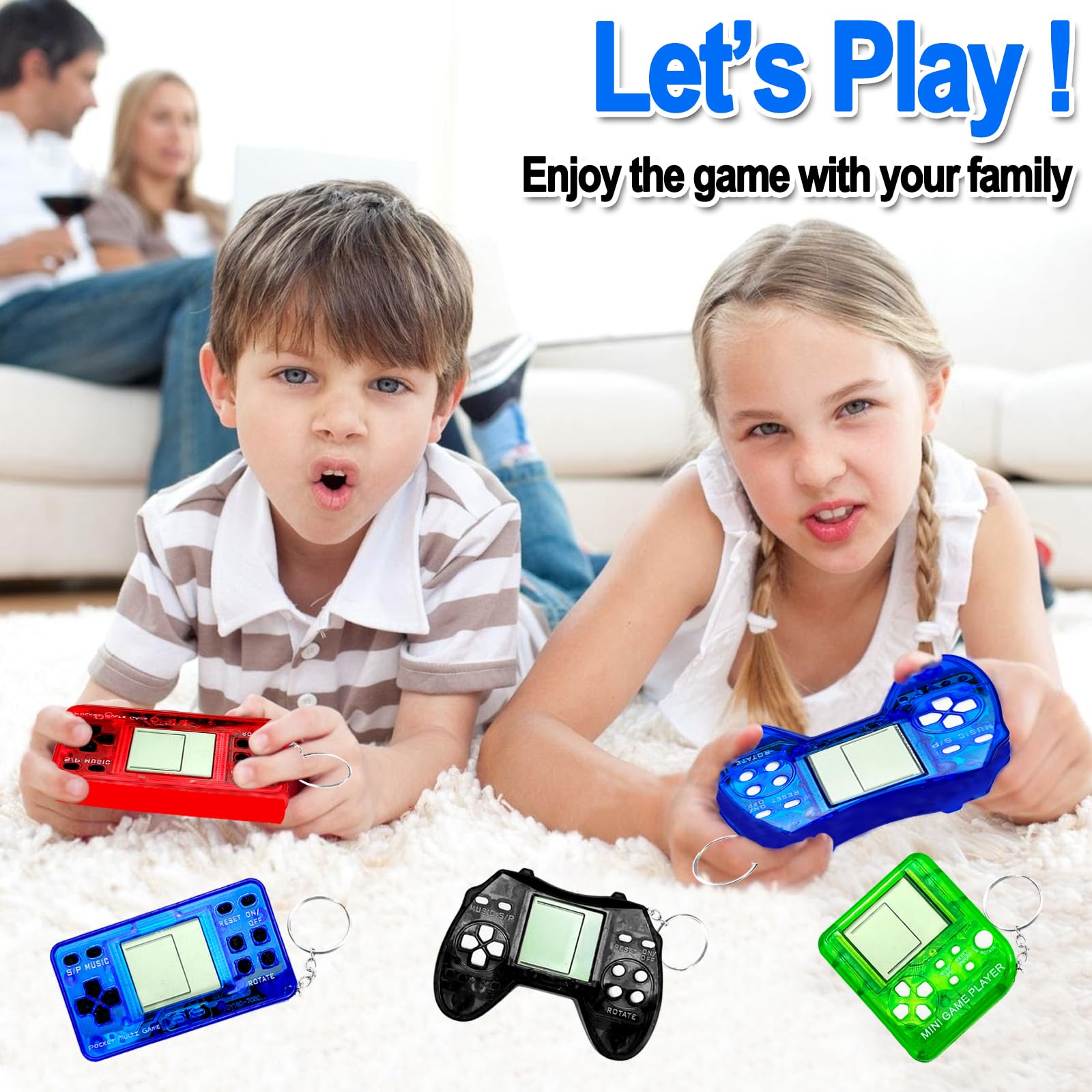 TGIQROVE black video game keychain, sleek mini game accessory for events