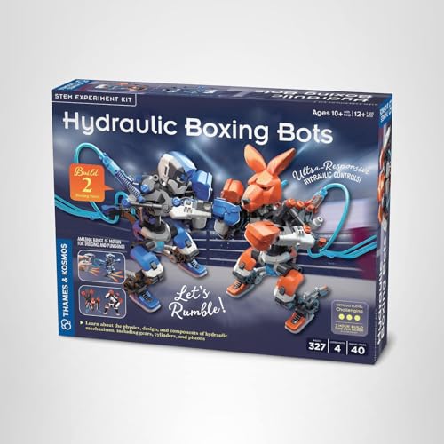 Thames and Kosmos educational kit packaging includes two bots and setup guide.