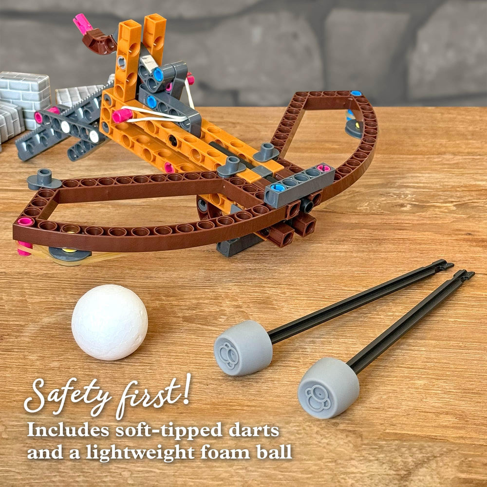 Ballista model teaches alignment and aim with soft projectiles.