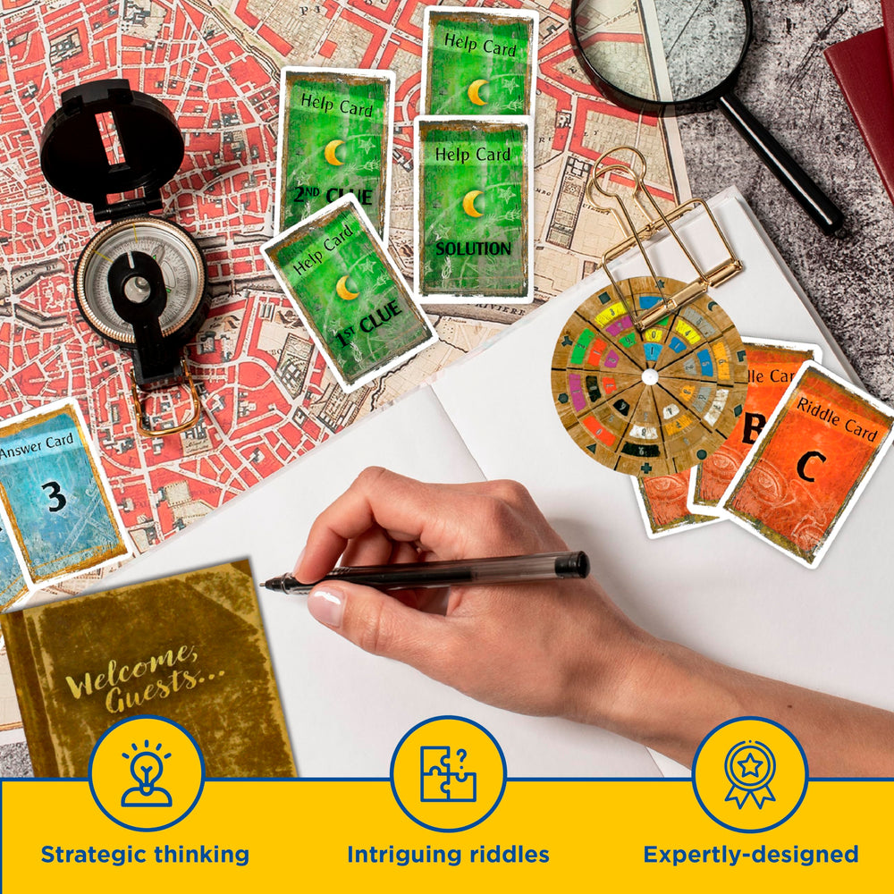 Thames & Kosmos Exit: Abandoned Cabin dice and tokens support tactile puzzle solving.