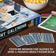 EXIT Advent Calendar footprints guide players toward clues and teamwork.
