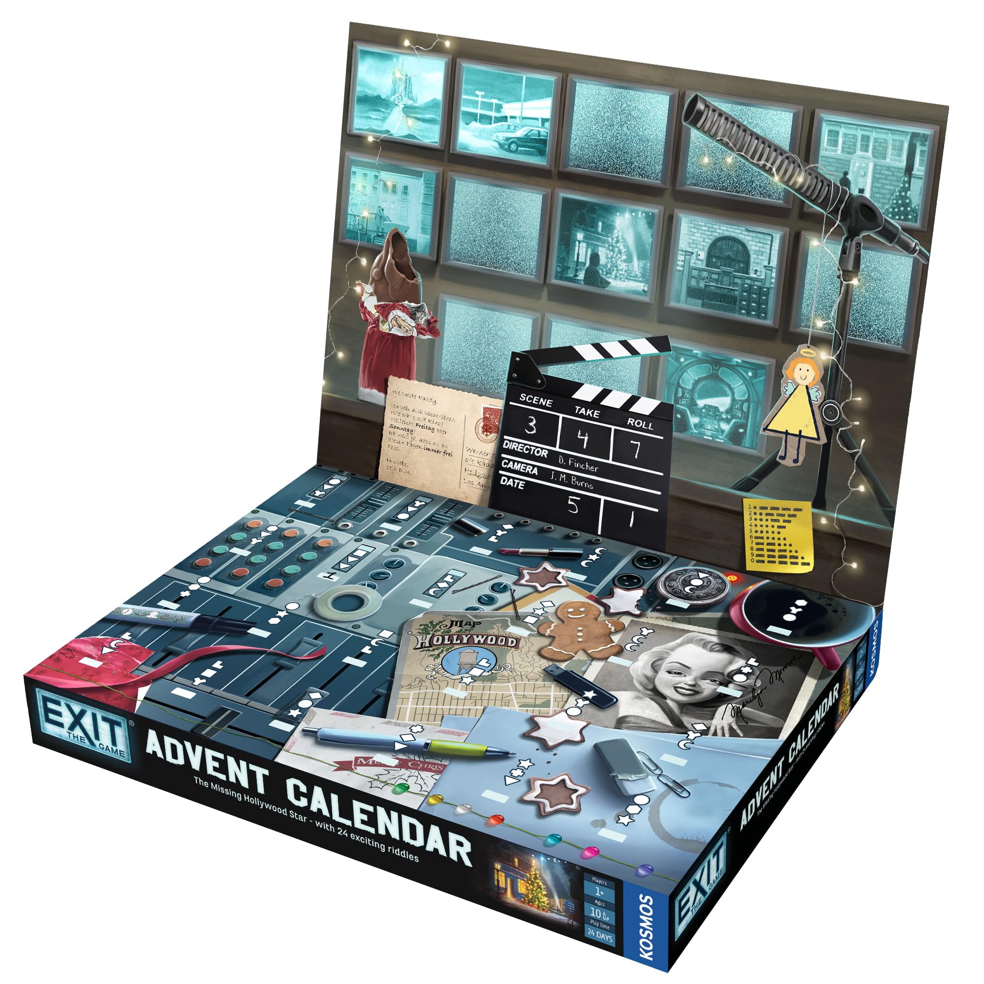 EXIT Advent Calendar Hollywood set enhances family storytelling with cinematic atmosphere.
