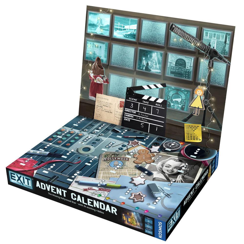 EXIT Advent Calendar Hollywood set enhances family storytelling with cinematic atmosphere.