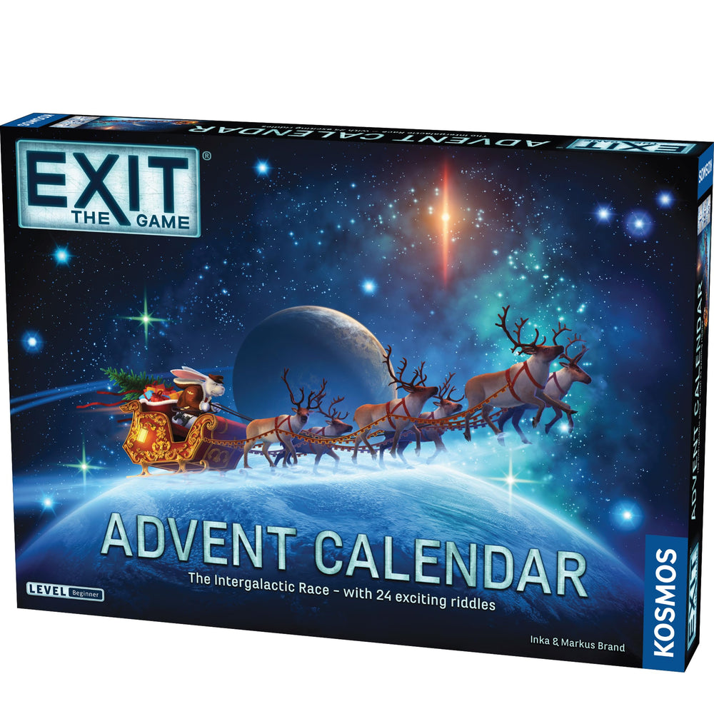 Thames & Kosmos EXIT Advent Calendar cover showing space race theme for family puzzle fun