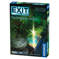 Thames & Kosmos EXIT: The Forgotten Island cover image, inviting at-home puzzle thrills.