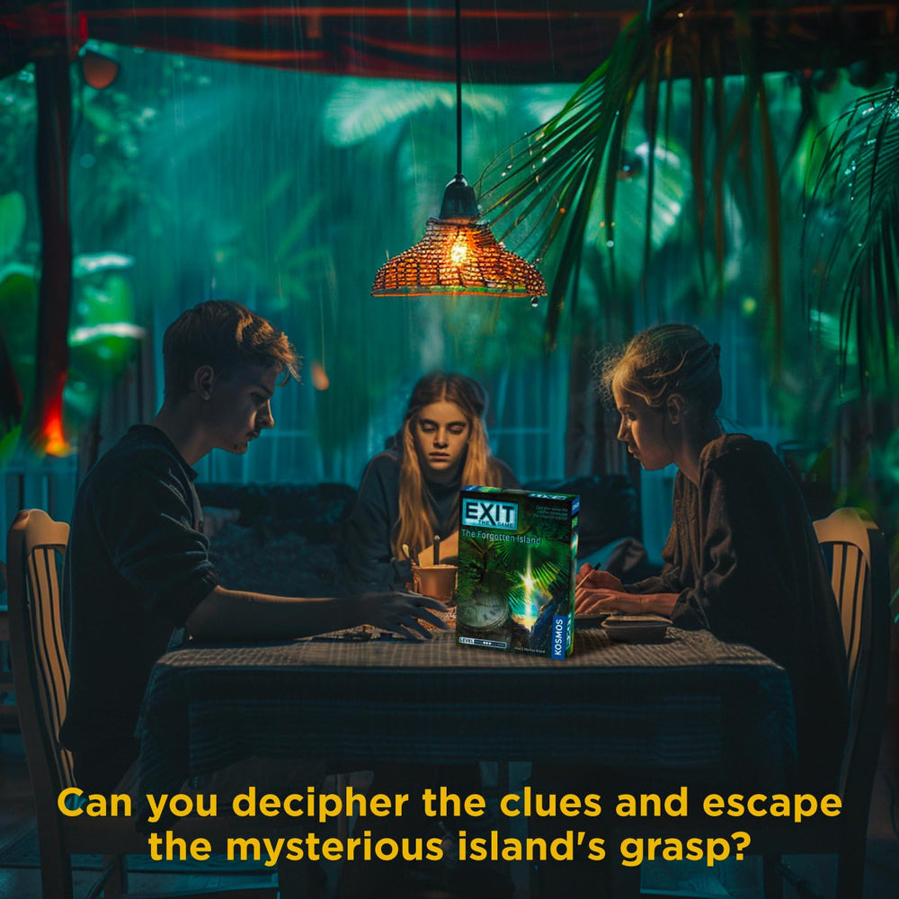 Thames & Kosmos EXIT: The Forgotten Island rulebook supports group play.