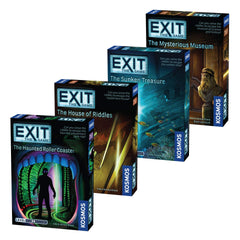 Thames & Kosmos EXIT Haunted Roller Coaster box art for family escape games