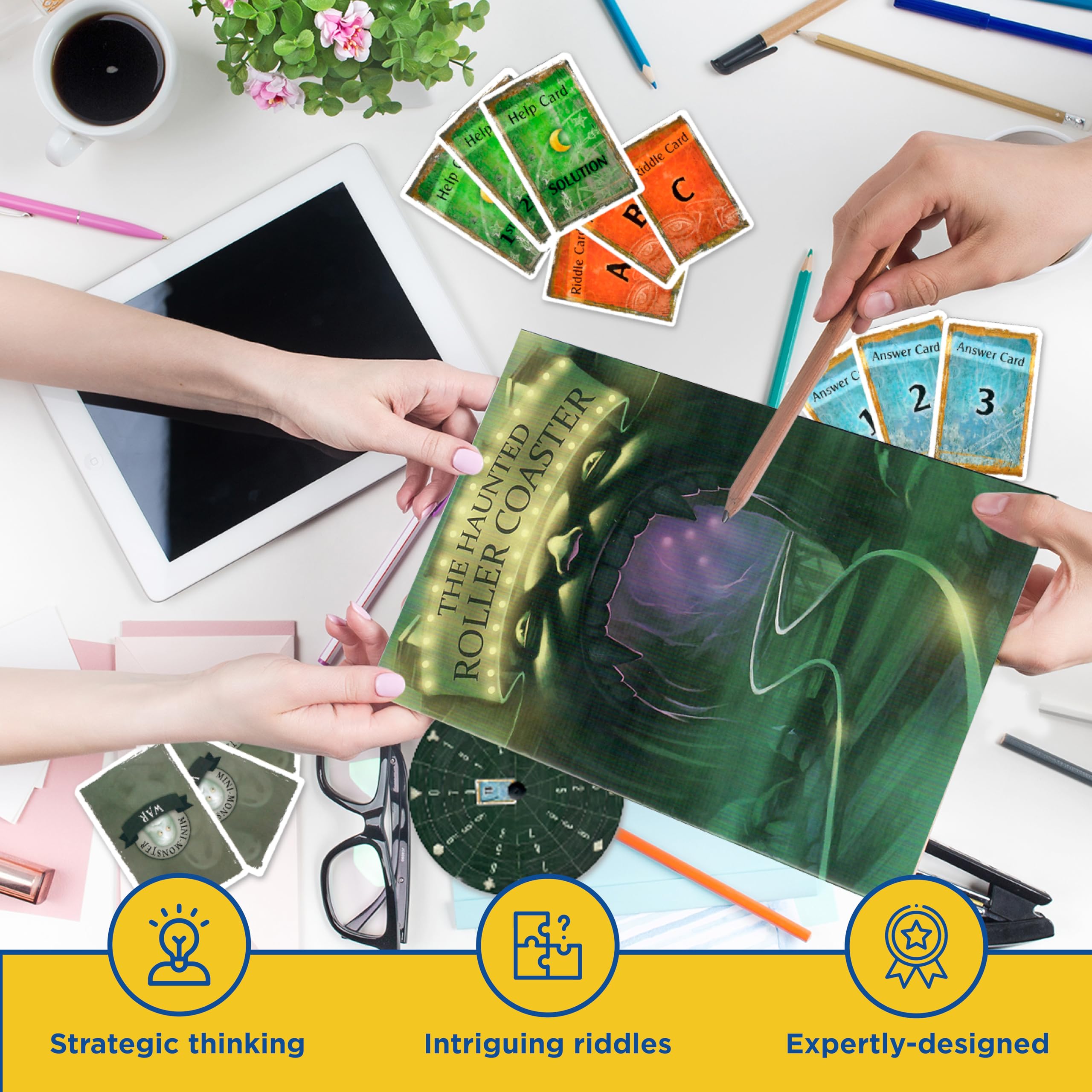 EXIT The Game hints booklet offers optional guidance to keep the mystery moving.