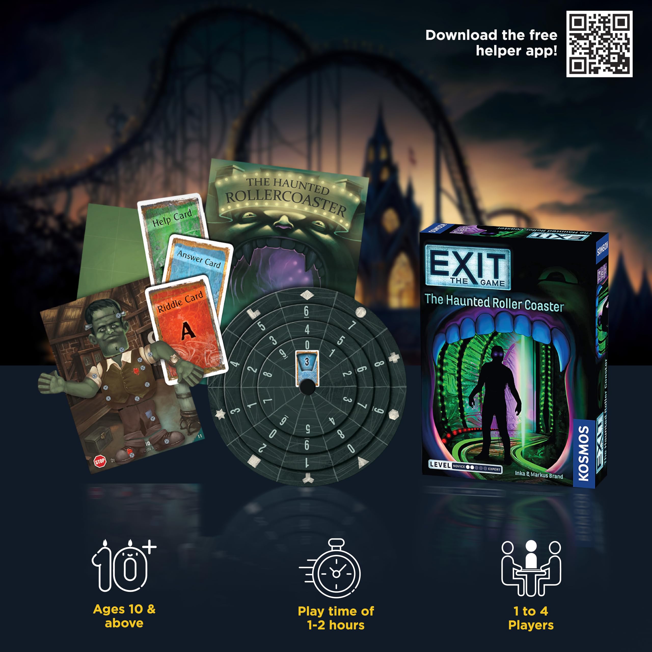 EXIT The Game puzzle cards spread out highlighting clues for teamwork under pressure.