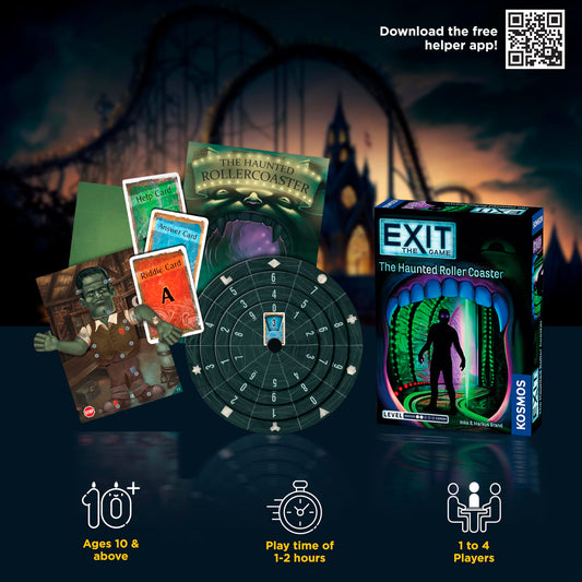 EXIT The Game puzzle cards spread out highlighting clues for teamwork under pressure.