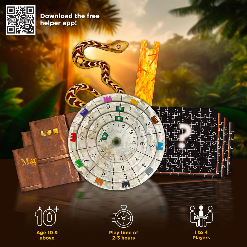 Thames & Kosmos Exit Sacred Temple clue cards guide you through riddles.