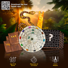 Thames & Kosmos Exit Sacred Temple clue cards guide you through riddles.