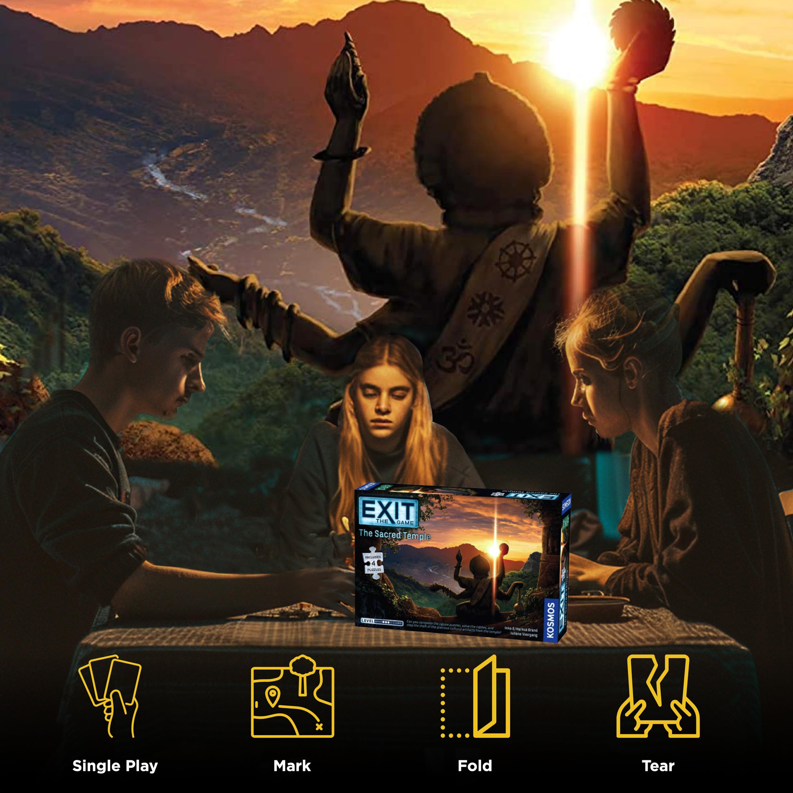Island map reveals clues as you chase the thieves.