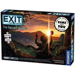 Thames & Kosmos Exit Sacred Temple puzzle-assembly offers immersive home escape for families.