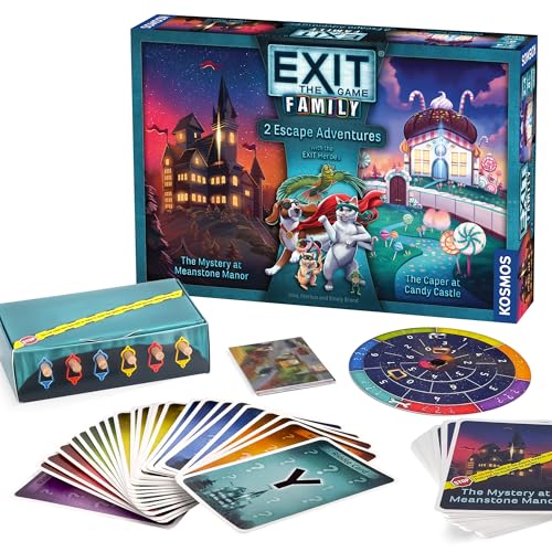 EXIT: The Game featuring two adventures in one box supports flexible family game nights.