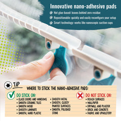 Starter contents include tracks, marbles, and nano-adhesive pads for play.