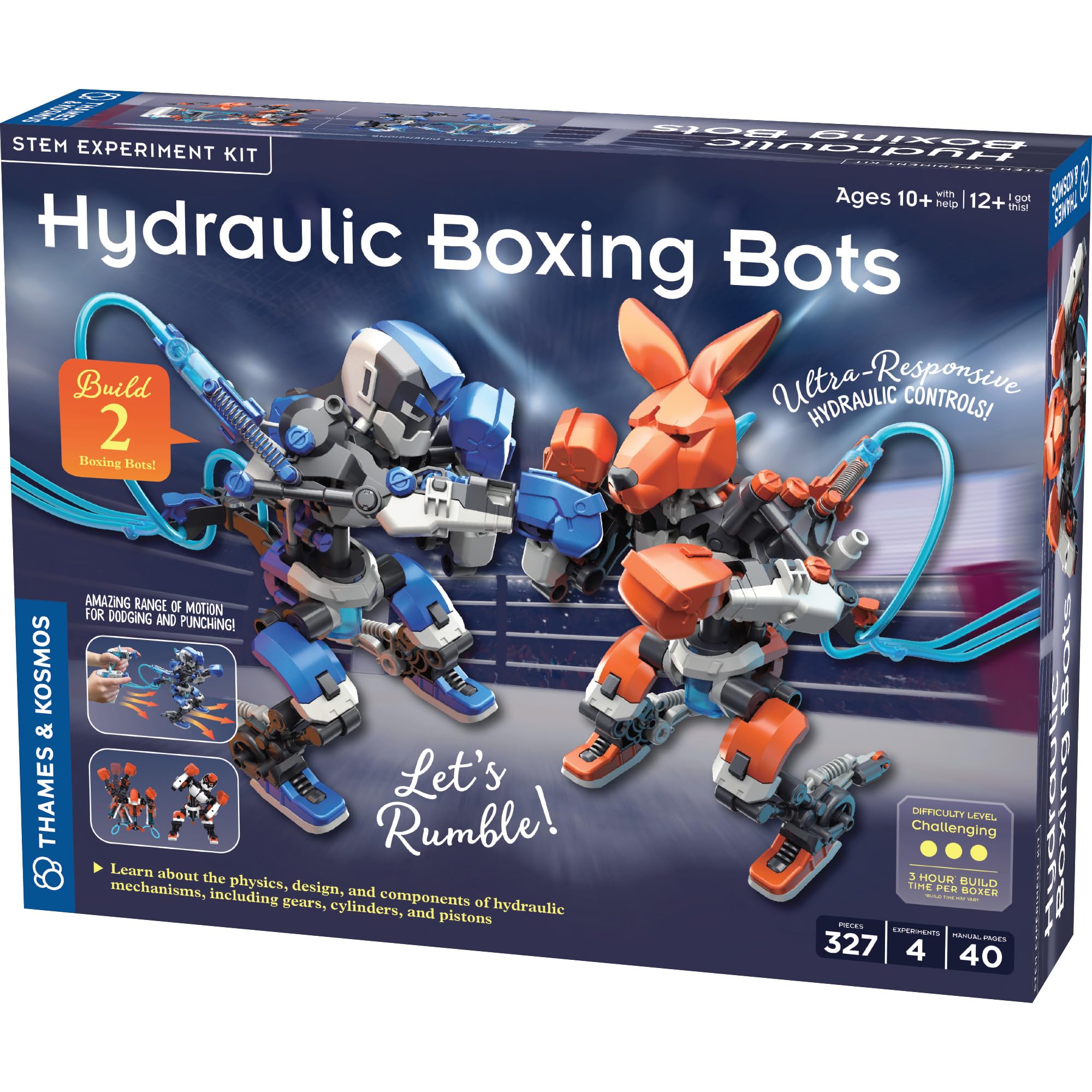 Thames and Kosmos hydraulic boxing bots: two robots for STEM learning.