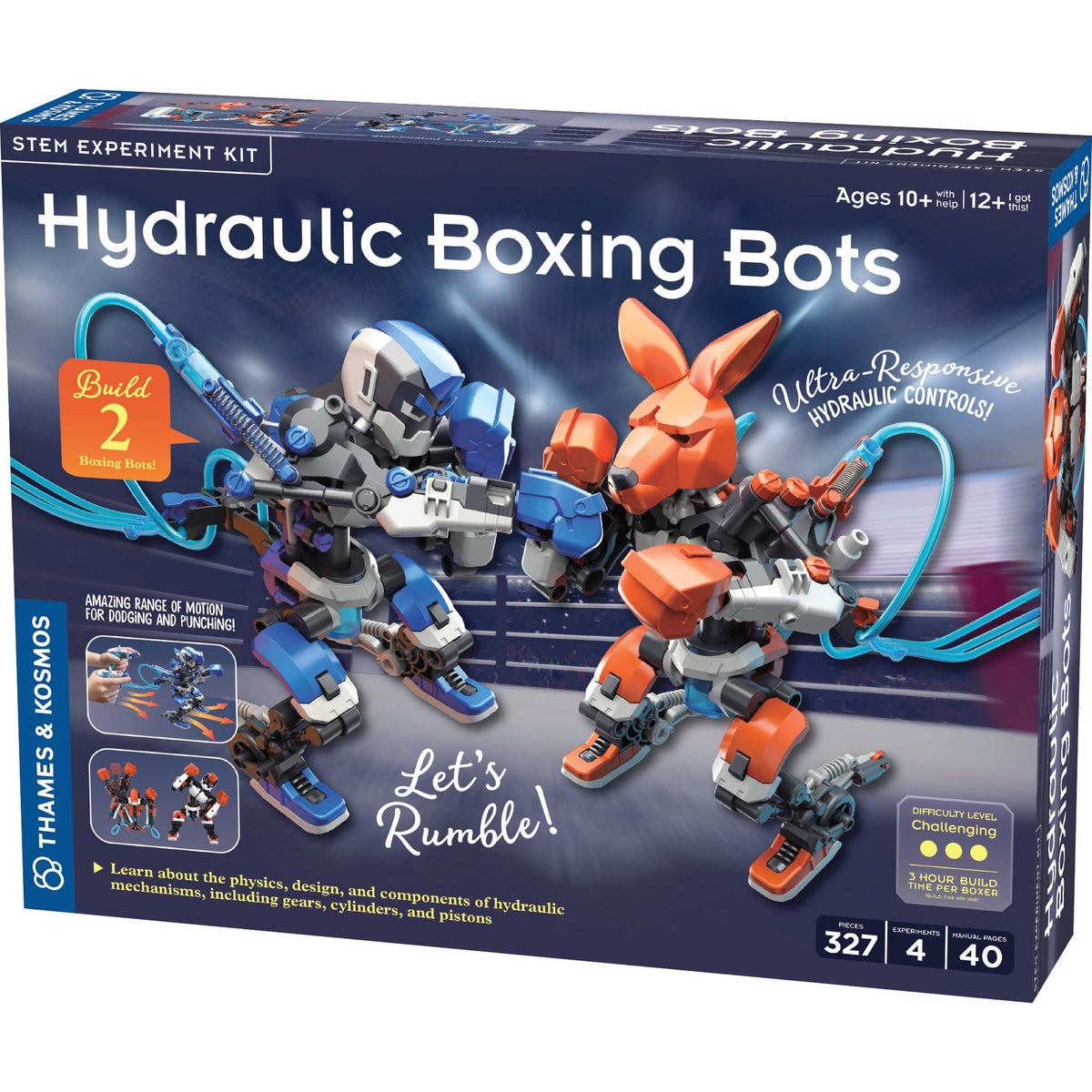 Thames and Kosmos hydraulic boxing bots: two robots for STEM learning.