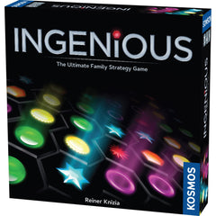 Thames & Kosmos Ingenious tiles with hexagon symbols enable strategic scoring.
