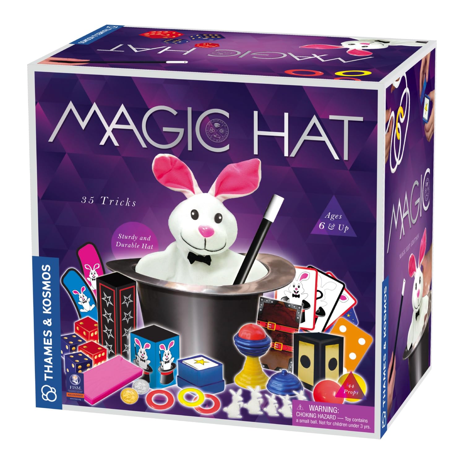 Thames & Kosmos magic hat with rabbit puppet for kid-friendly performances
