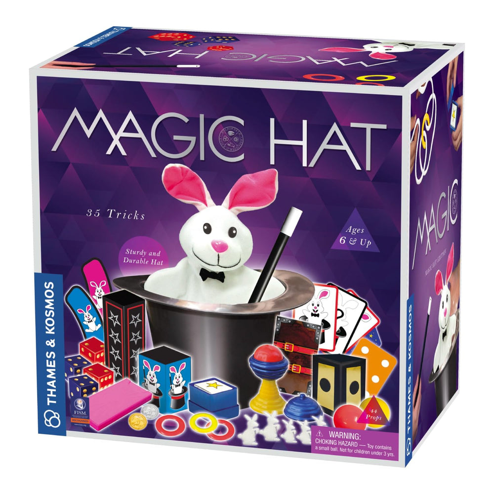 Thames & Kosmos magic hat with rabbit puppet for kid-friendly performances