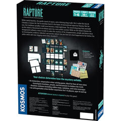 Rapture card deck with clues for cooperative solving by Thames & Kosmos