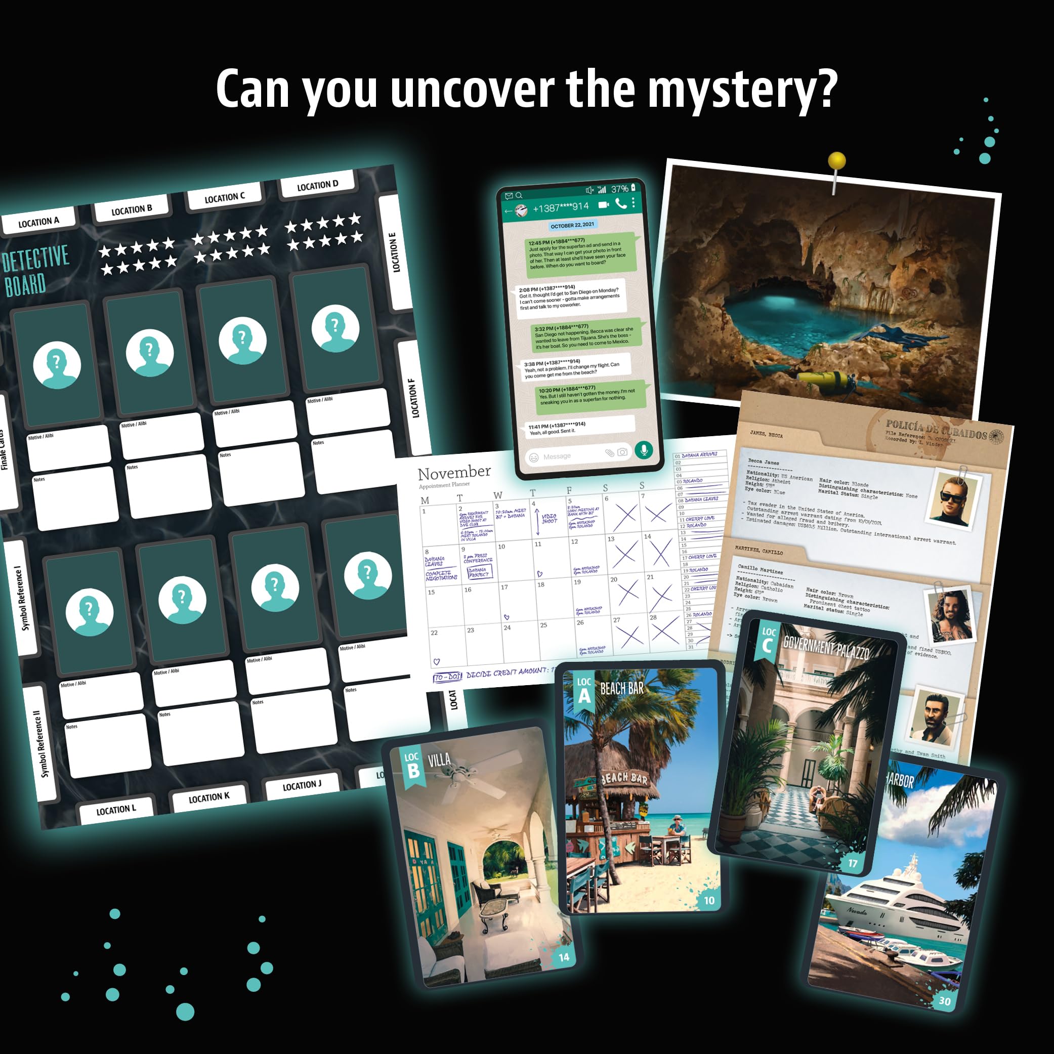 Rapture map overlay helps track evidence across locations for group sleuths