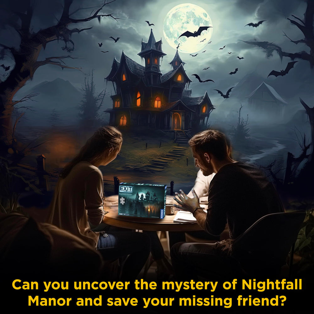 Nightfall Manor suitable for ages 10 and up, by Thames & Kosmos.