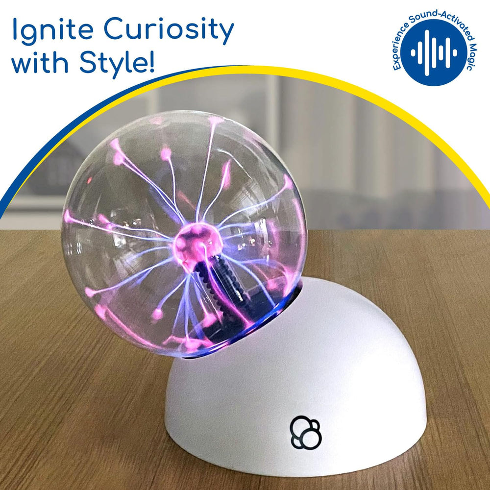 Thames & Kosmos Plasma Ball Sphere uses four AAA batteries for portable use.