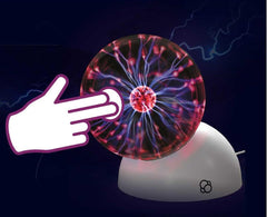 Thames & Kosmos Plasma Ball Sphere provides ambient desk lighting.