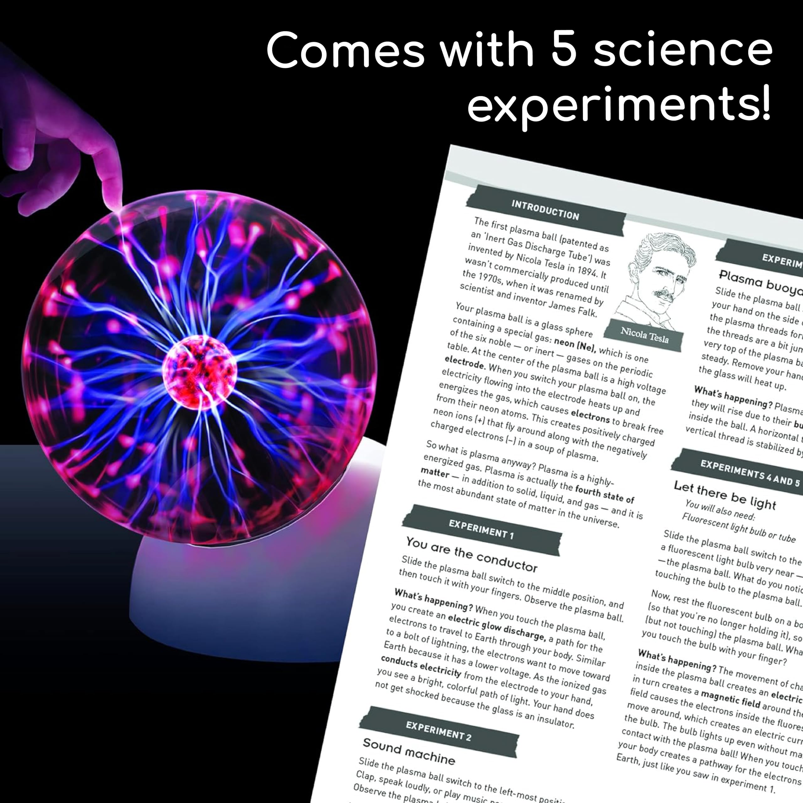 Thames & Kosmos Plasma Ball Sphere ideal for hands-on science demos.