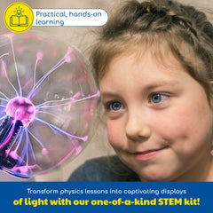 Thames & Kosmos Plasma Ball Sphere internal gas glow for visual effect.