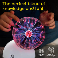 Thames & Kosmos Plasma Ball Sphere sound-activated mode dances to music.