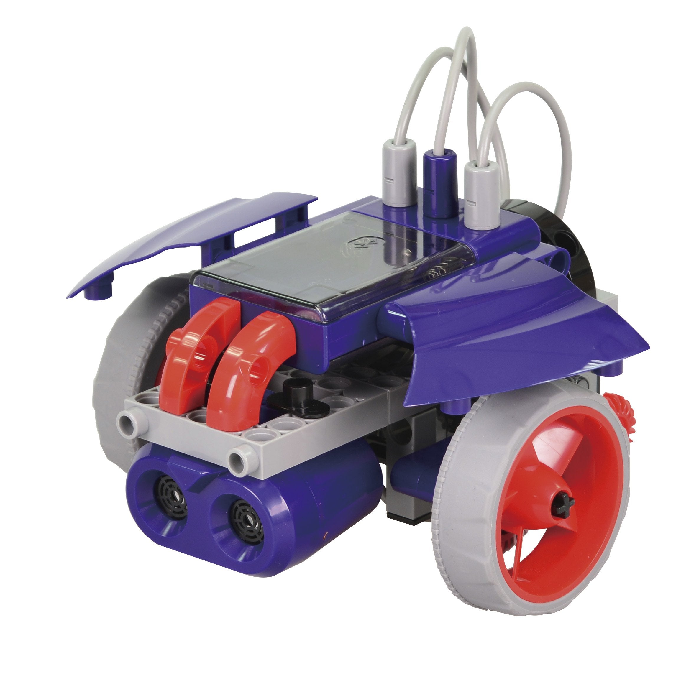 Thames & Kosmos Scout uses ultrasonic sensing to navigate obstacles.