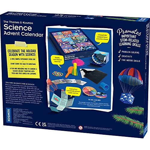 Daily boxes from Thames & Kosmos calendar ready for at-home experiments