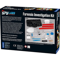 Spy Labs UV flashlight reveals hidden clues during play.