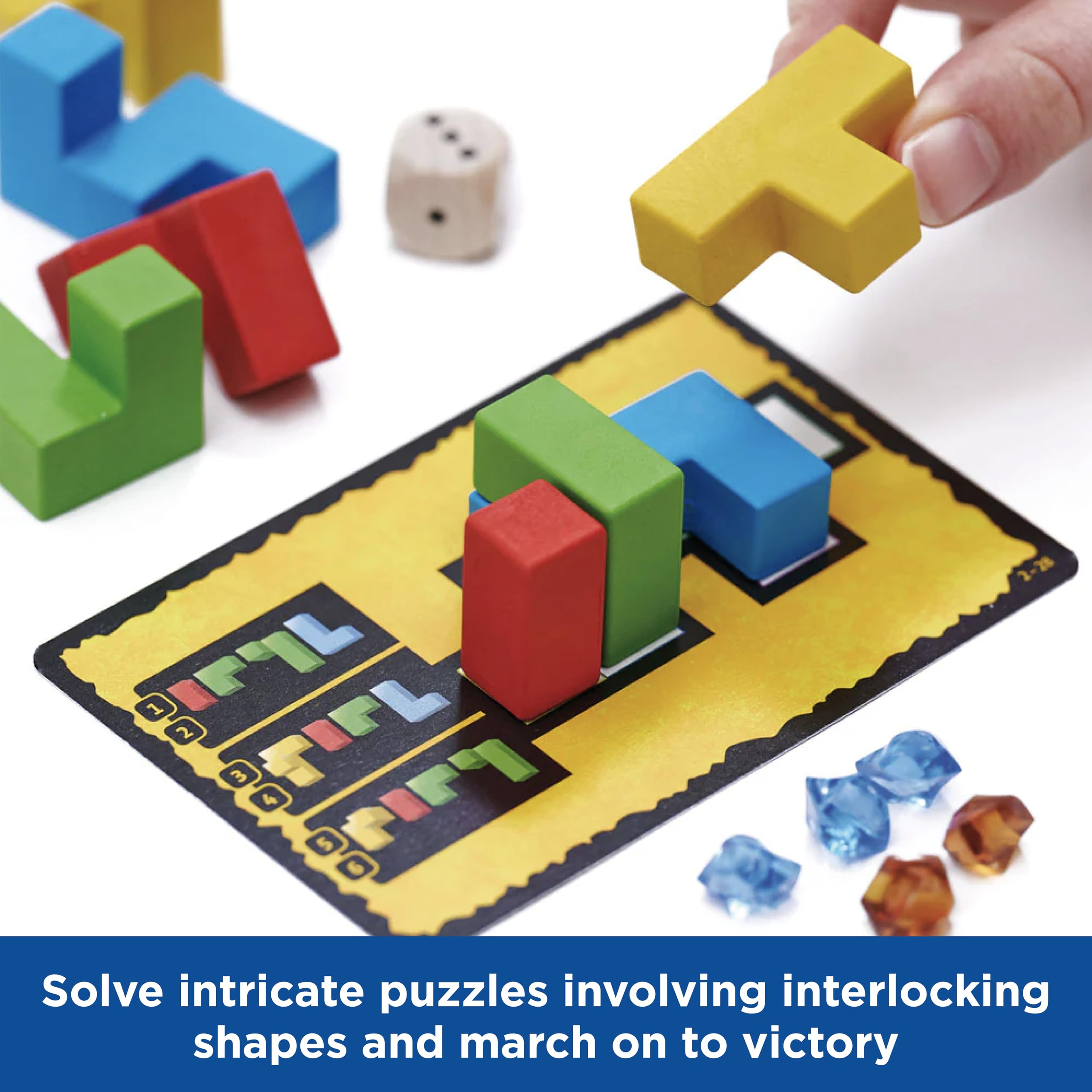 Solo play with Ubongo 3D lets you practice puzzles anytime