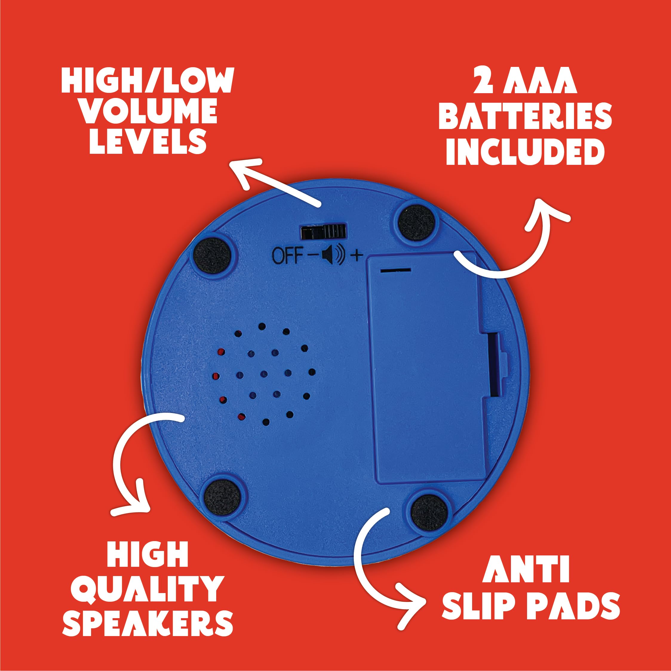 That's So Dad Dad Joke Button top angle shows compact, desk friendly design