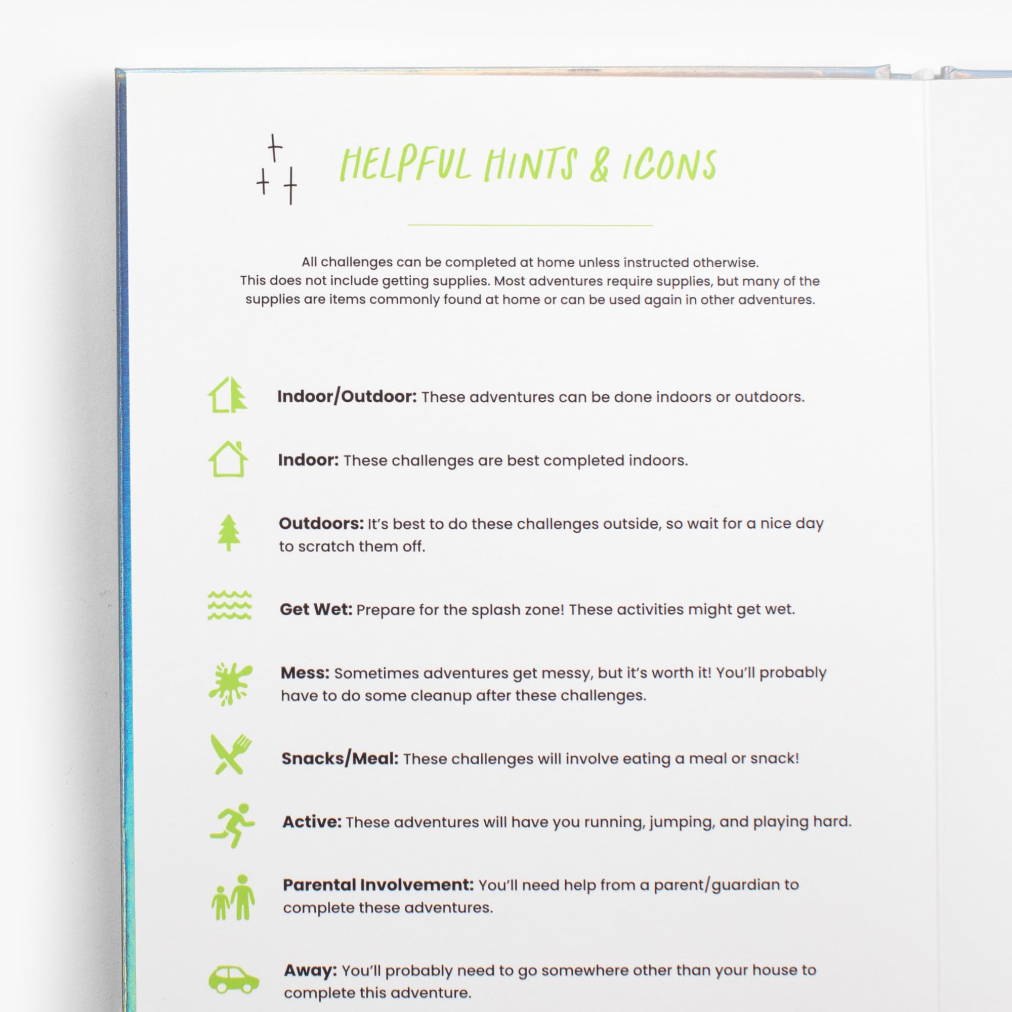 The Adventure Challenge Kids Edition journal-space invites memory keeping and keepsake moments