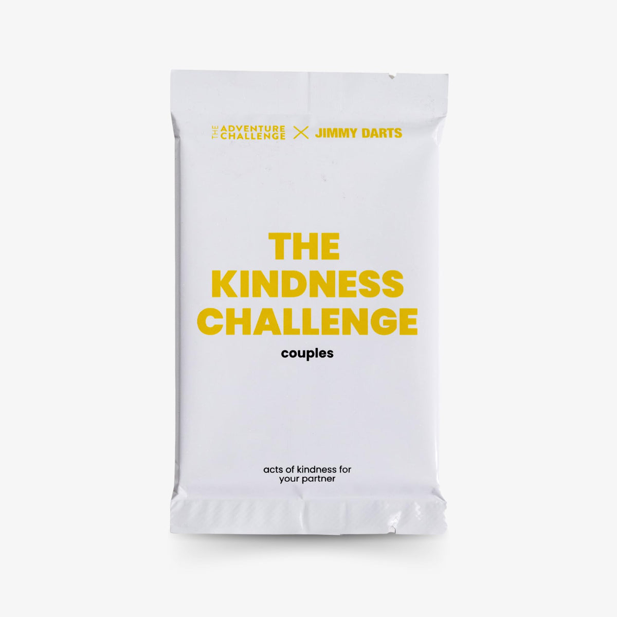 The Adventure Challenge Kindness Challenge couples edition card front view, sparking intentional acts of kindness together.