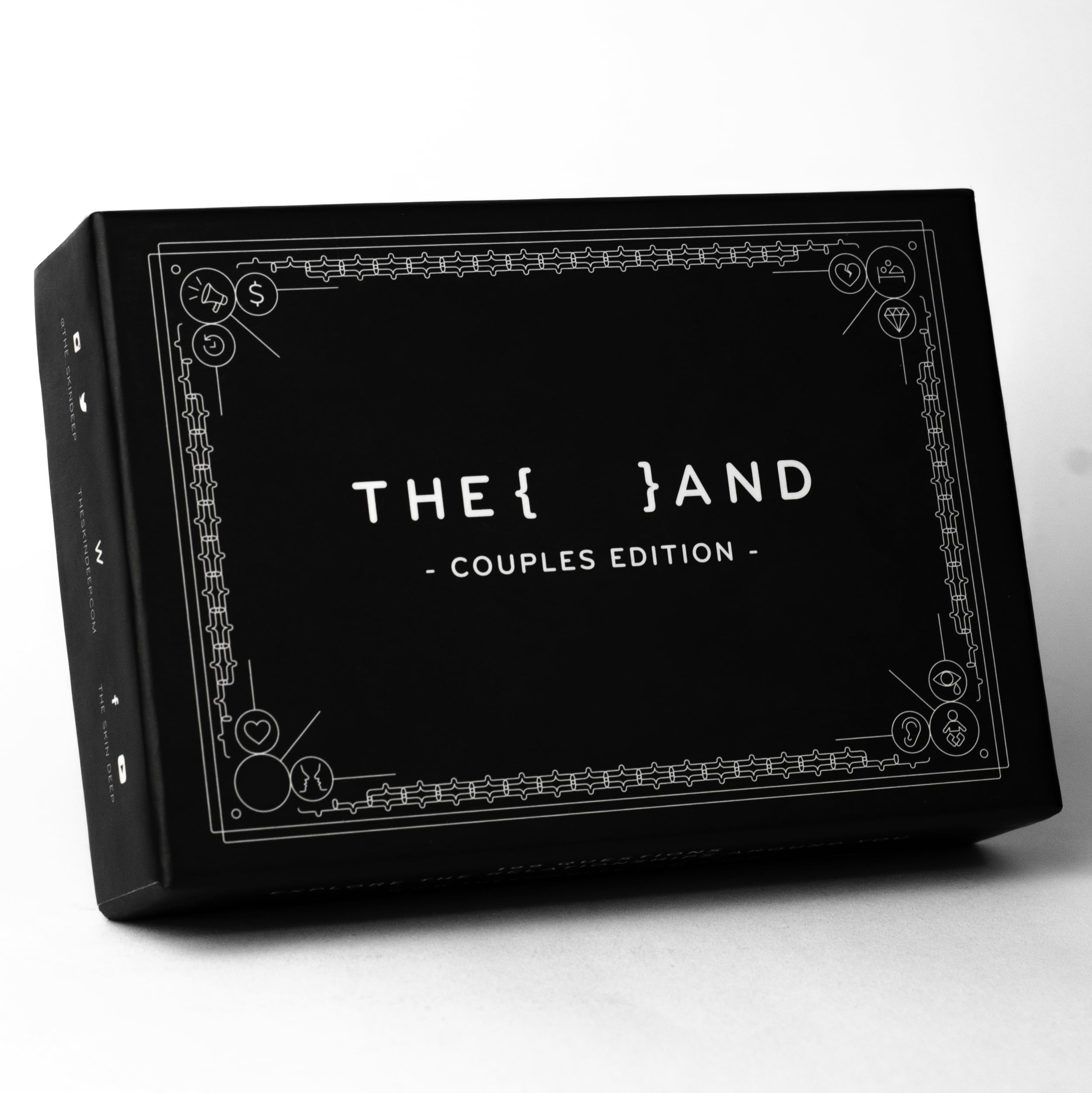 THE AND Couples Edition deck on a table sparks intimate conversation starters.