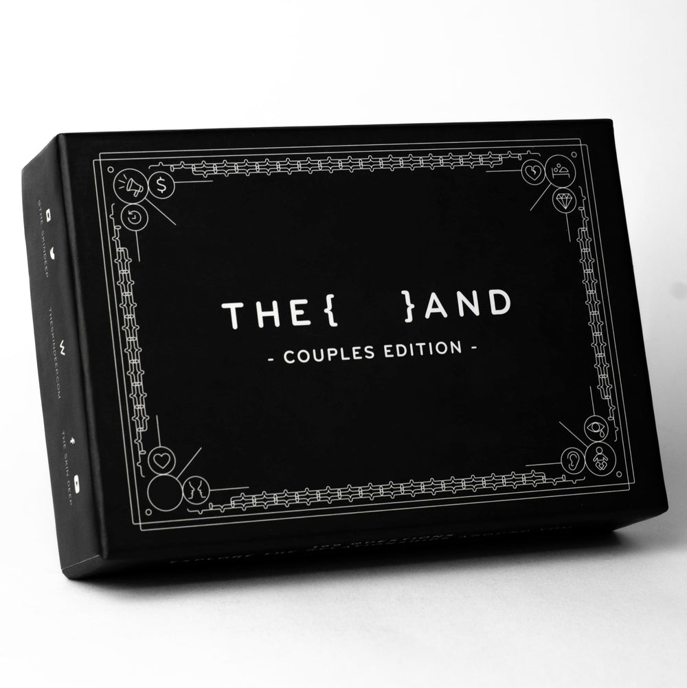 THE AND Couples Edition deck on a table sparks intimate conversation starters.